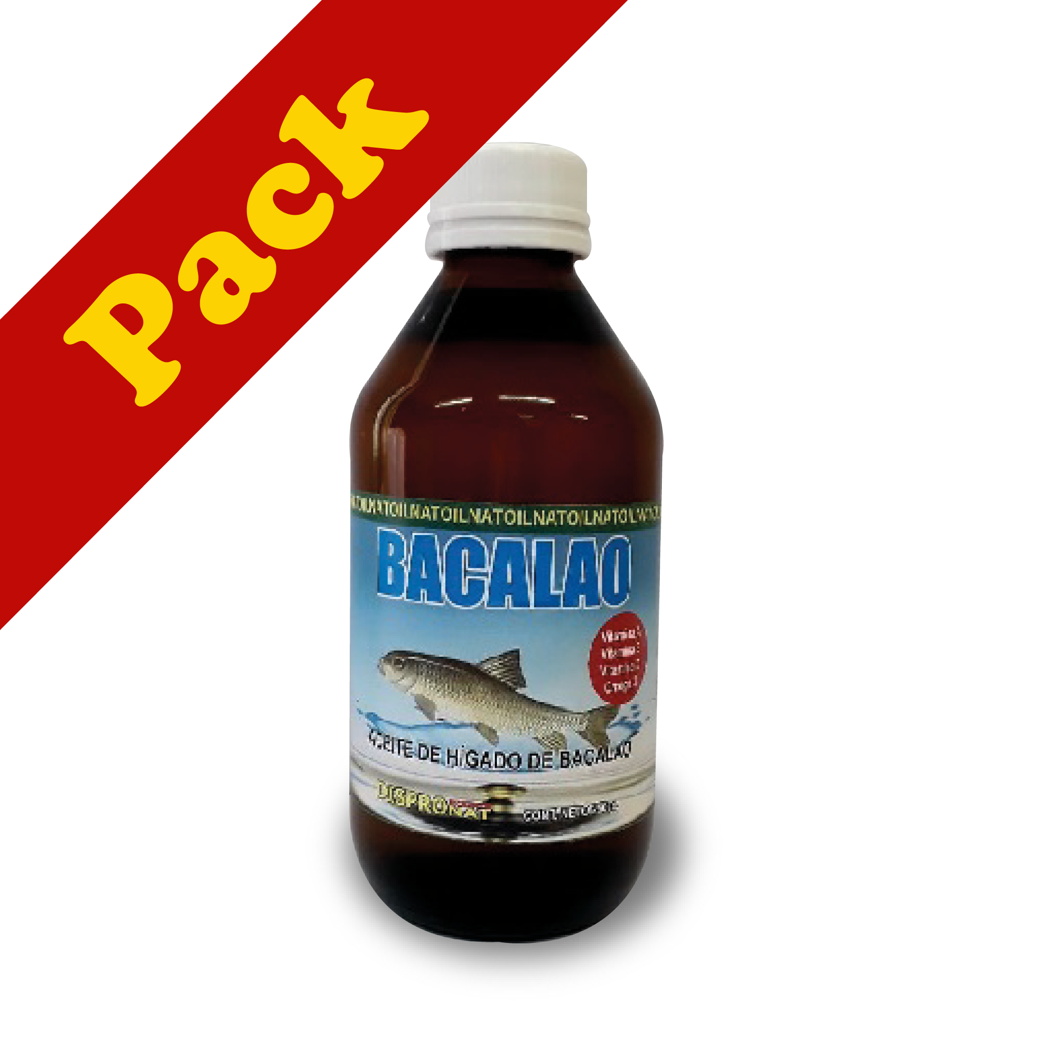 DISPRONAT - Aceite de Higado de Bacalao PACK 6 x 250 cc